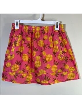 NEW! J. Crew Pineapple Print Pocket Mini Skirt. XS.